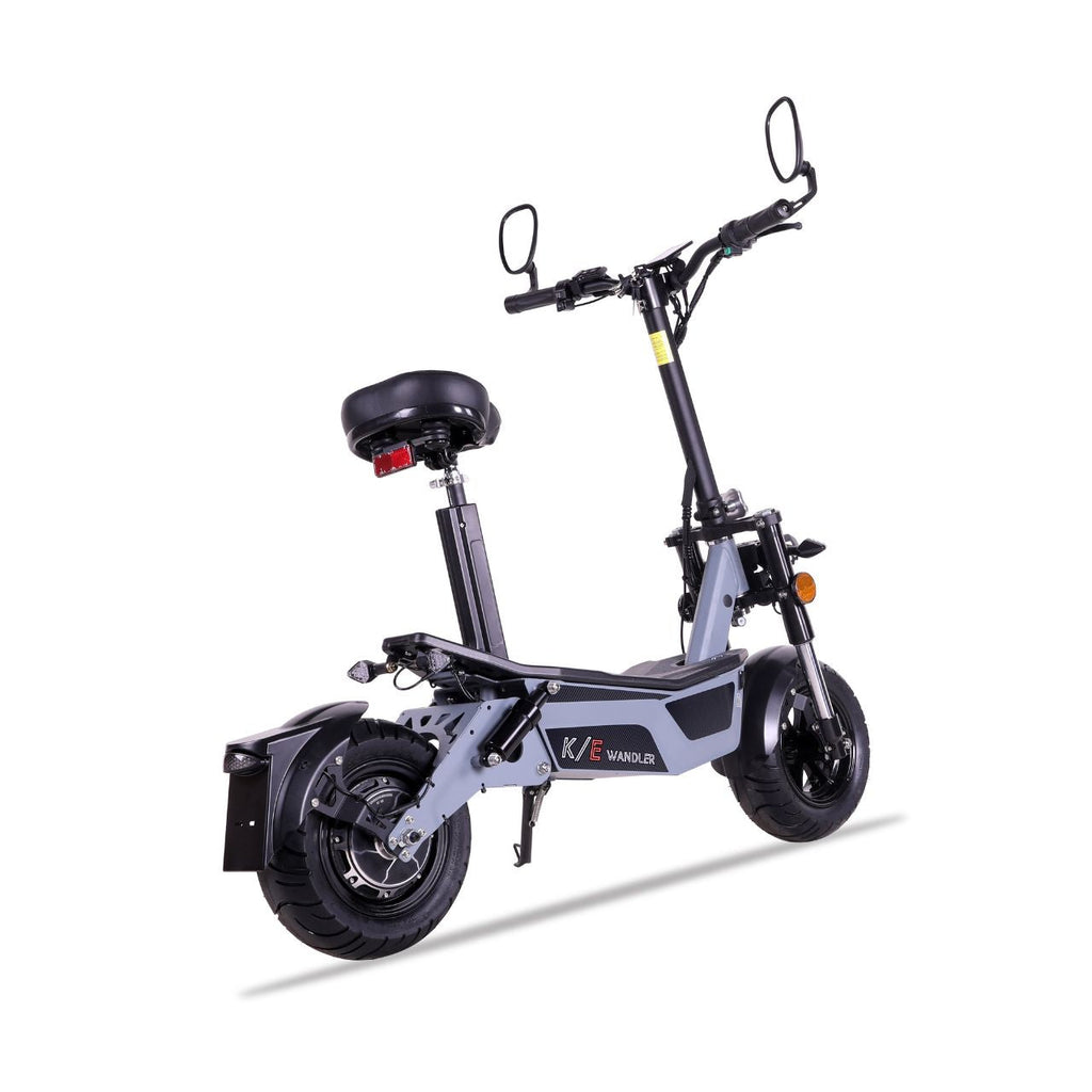 WANDLER L/E Grau – 20 km/h Elektroroller mit Sitz