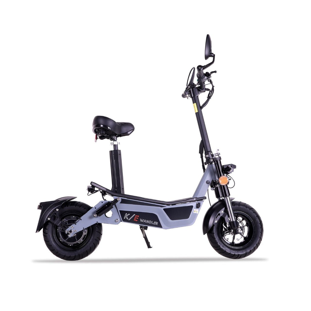 WANDLER L/E Grau – 20 km/h Elektroroller mit Sitz