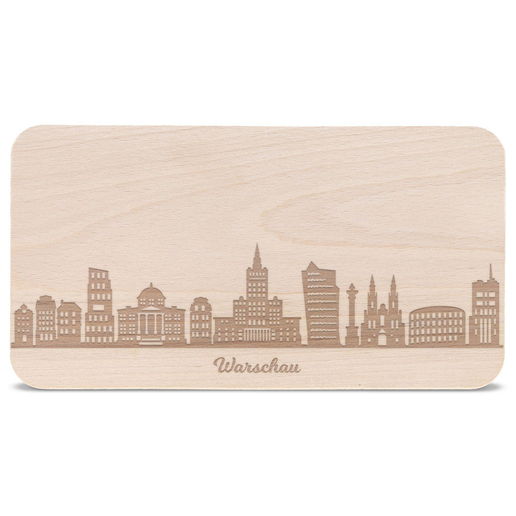Frühstücksbrettchen Skyline Warschau
