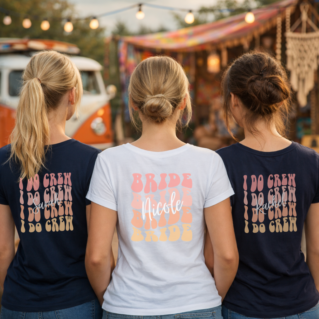 RETRO BRIDE T-Shirt TEAM BRIDE