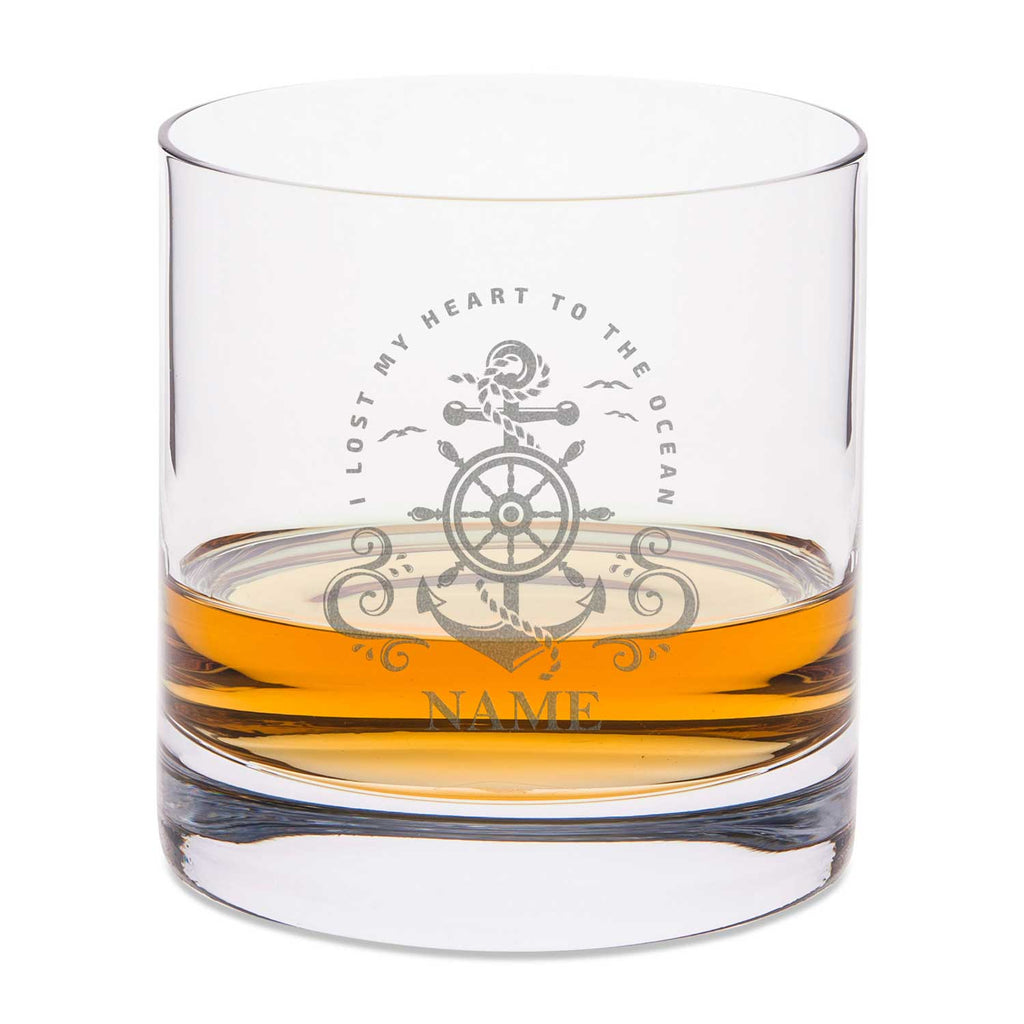 Leonardo Whiskyglas mit Gravur "Heart to the ocean"