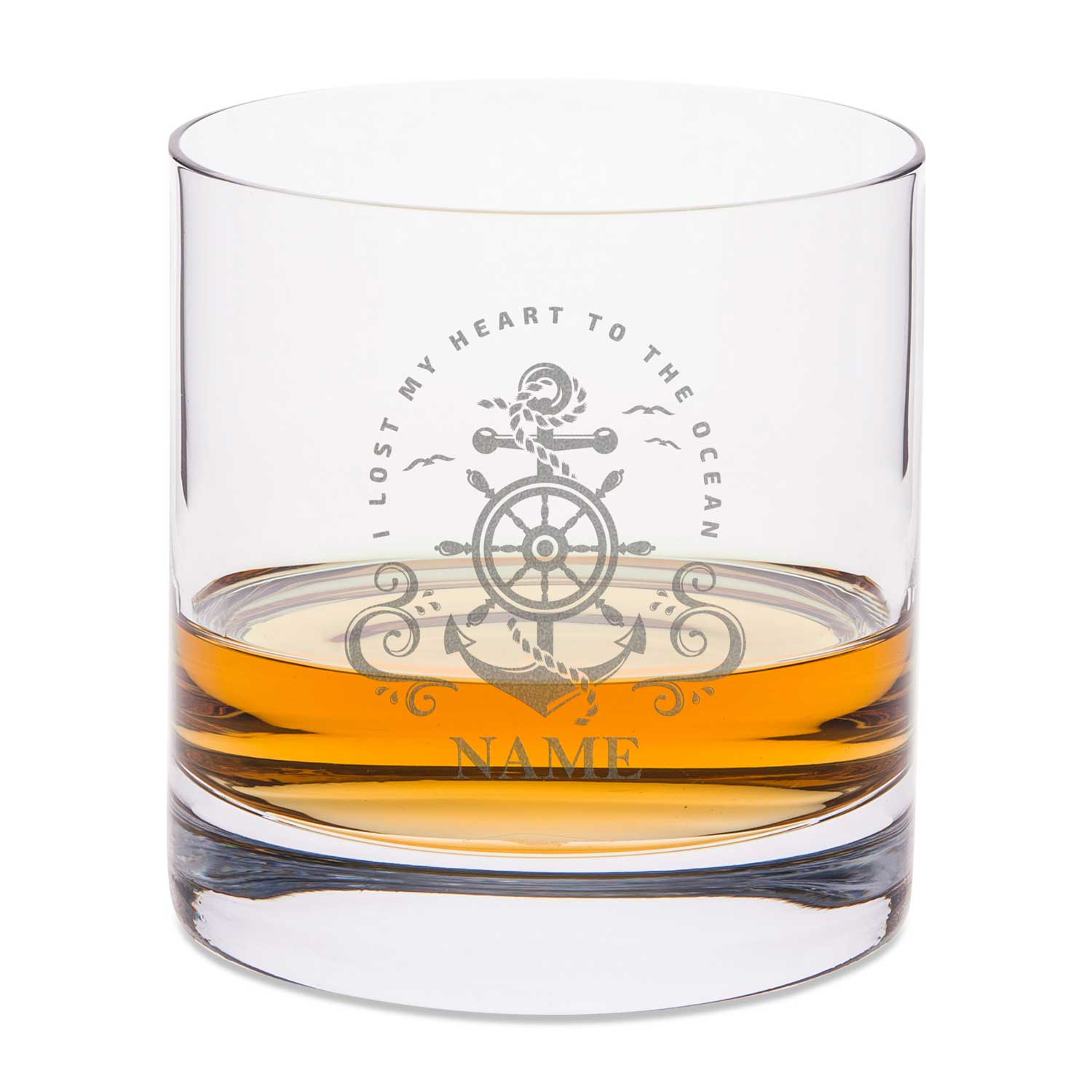 Leonardo Whiskyglas mit Gravur "Heart to the ocean"