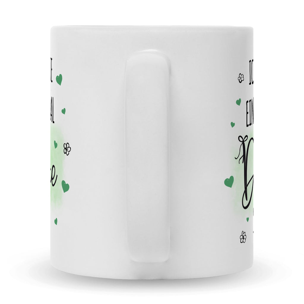 Bedruckte Tasse mit Spruch Wollte einfach mal danke sagen