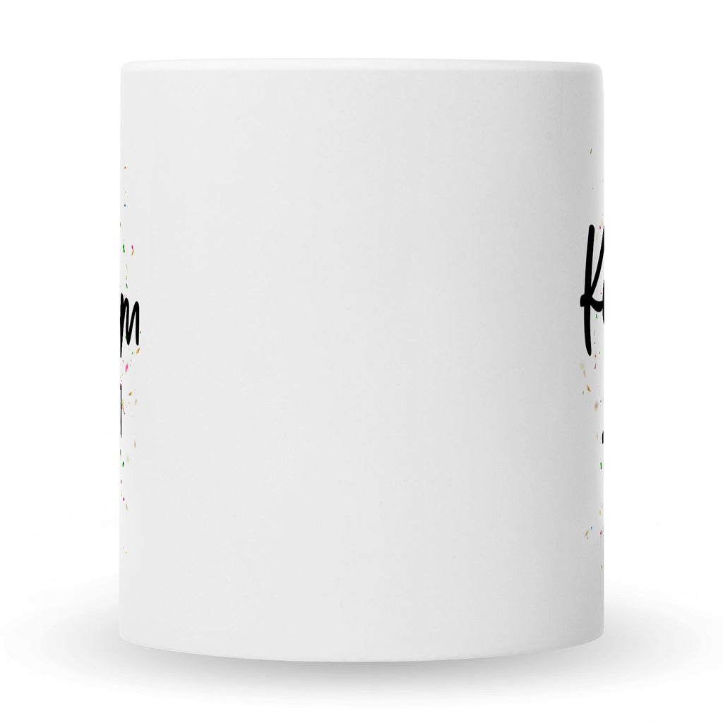 Bedruckte Tasse mit Spruch Konfetti im Herzen