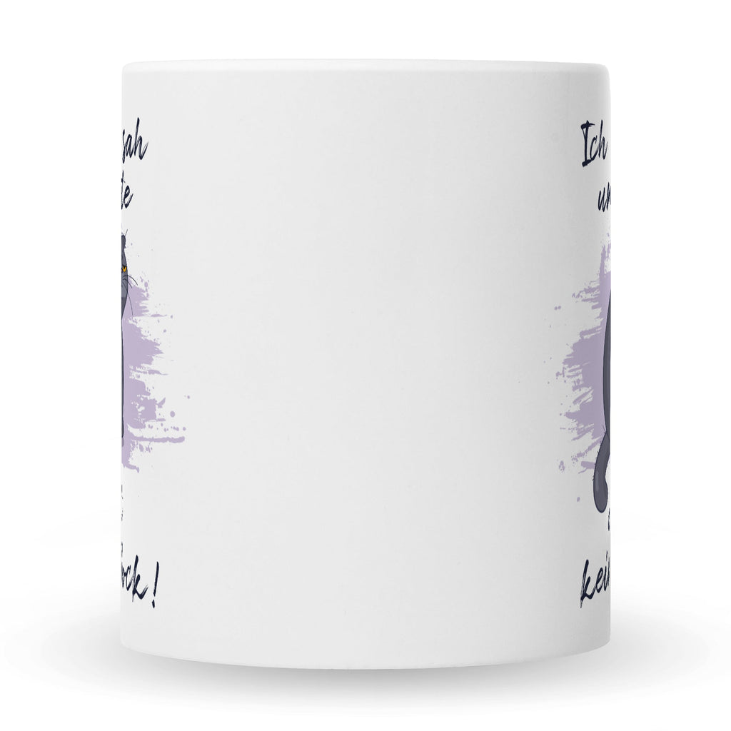 Bedruckte Tasse mit Spruch Ich kam, sah und hatte direkt keinen Bock V2