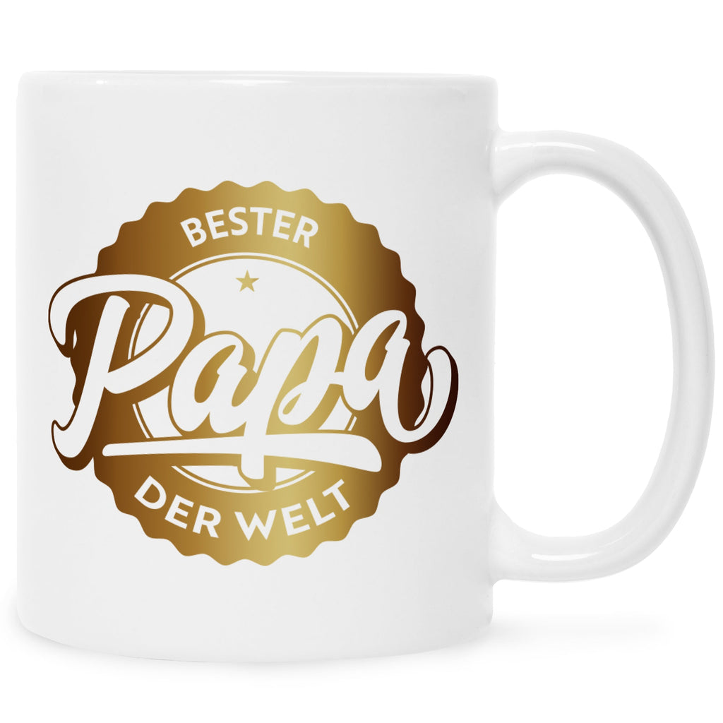 Bedruckte Tasse mit Spruch Bester Papa der Welt