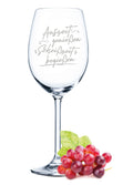 Leonardo Weinglas mit Gravur "Auszeit genießen, Scheißzeit begießen" Design