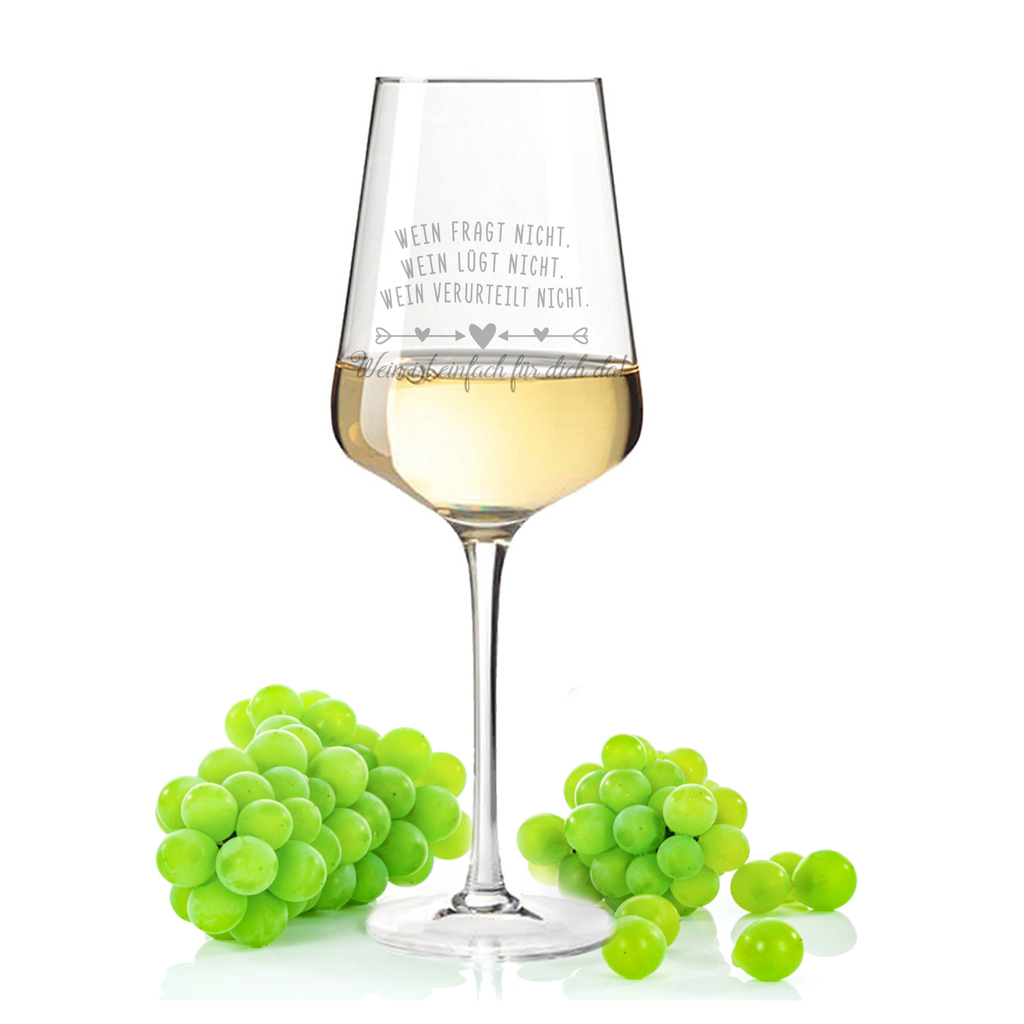 Leonardo Weinglas mit Gravur "Wein ist einfach für Dich da"