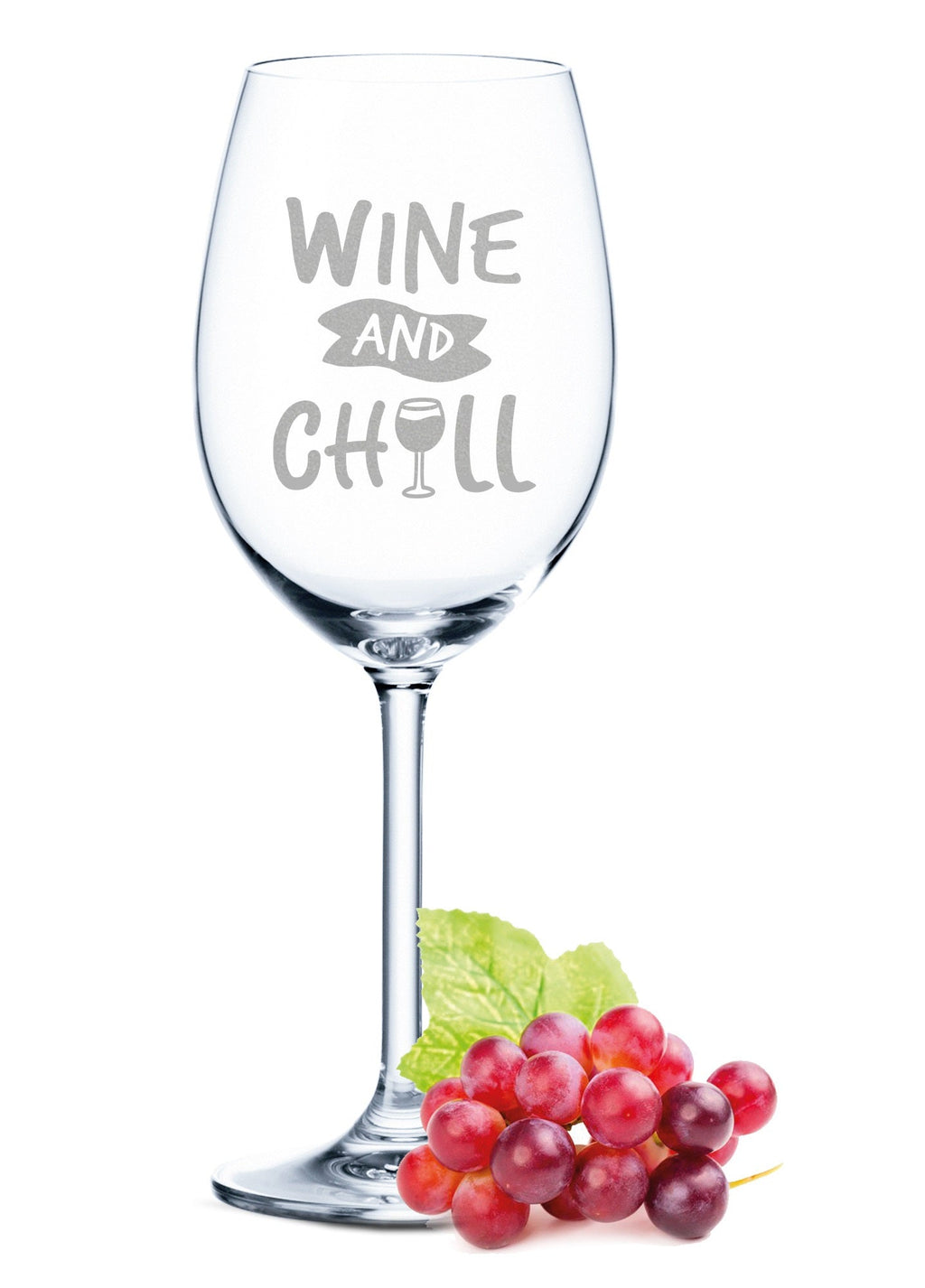 Leonardo Weinglas mit Gravur "Wine and chill"