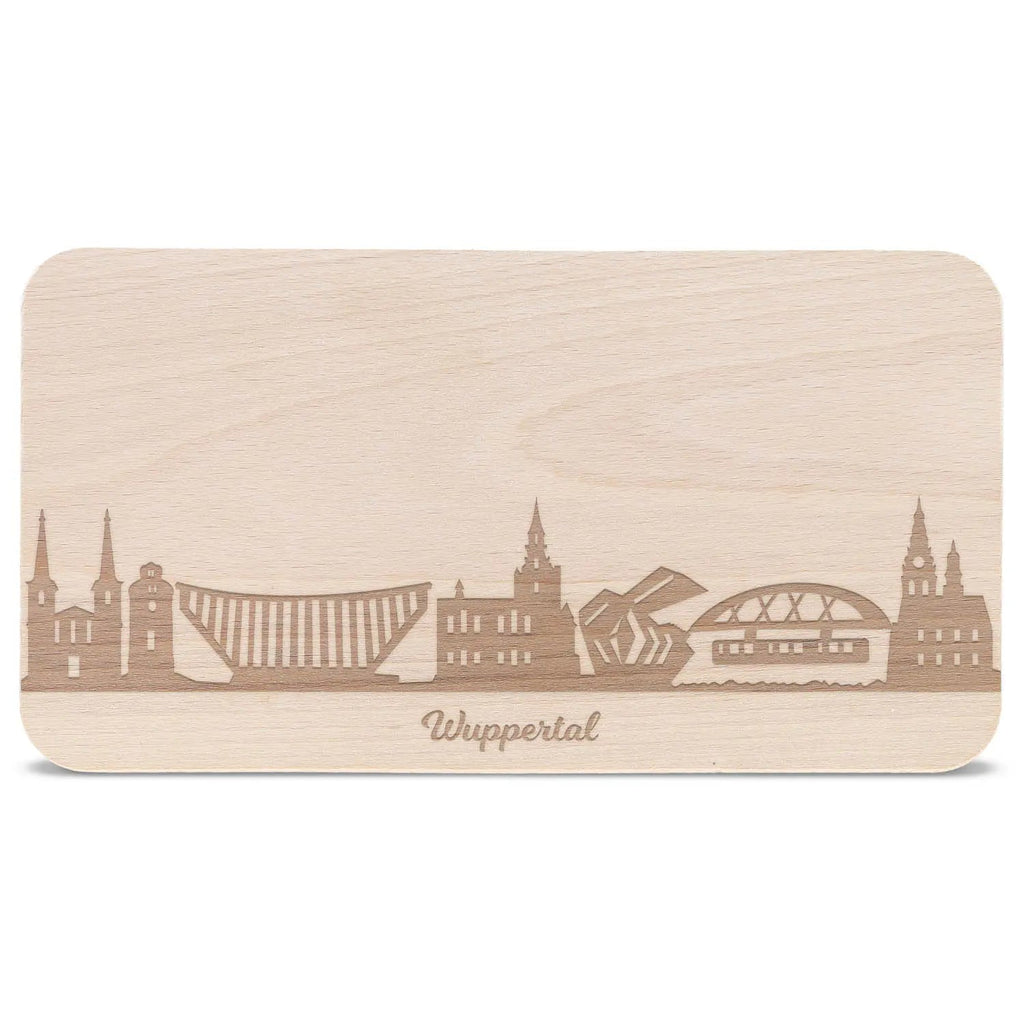 Frühstücksbrettchen Skyline Wuppertal