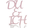 Du & Ich Deko Schriftzug