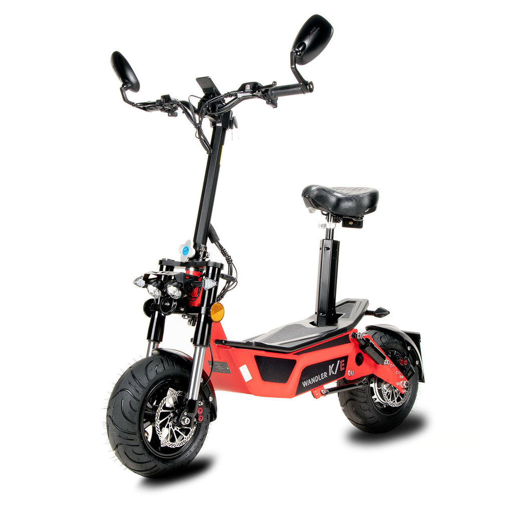WANDLER K/E Leuchtrot – Elektroroller 45 km/h mit Sitz