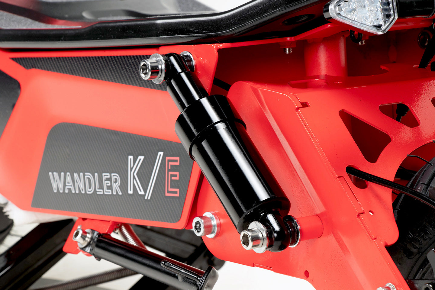 WANDLER K/E Leuchtrot – Elektroroller 45 km/h mit Sitz