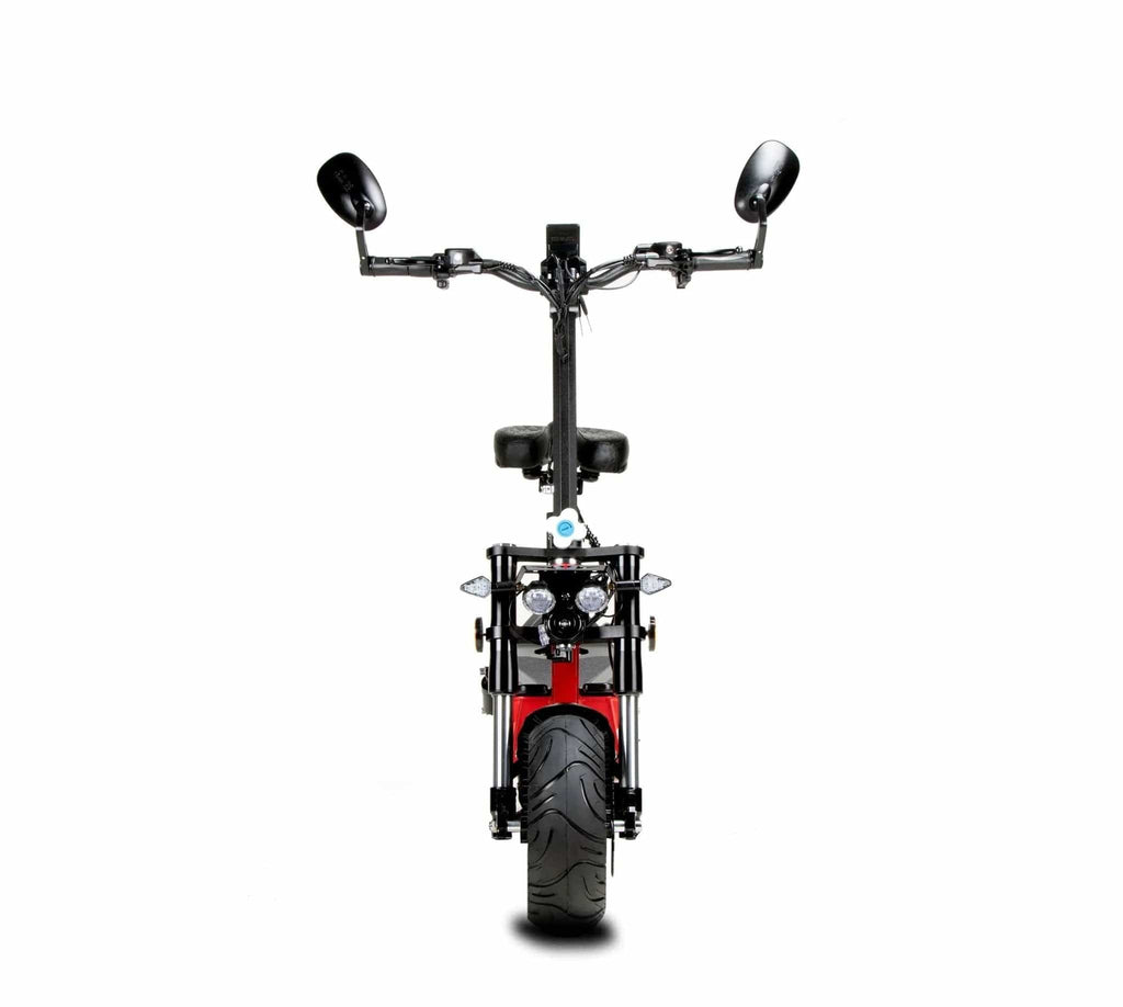 WANDLER K/E Leuchtrot – Elektroroller 45 km/h mit Sitz
