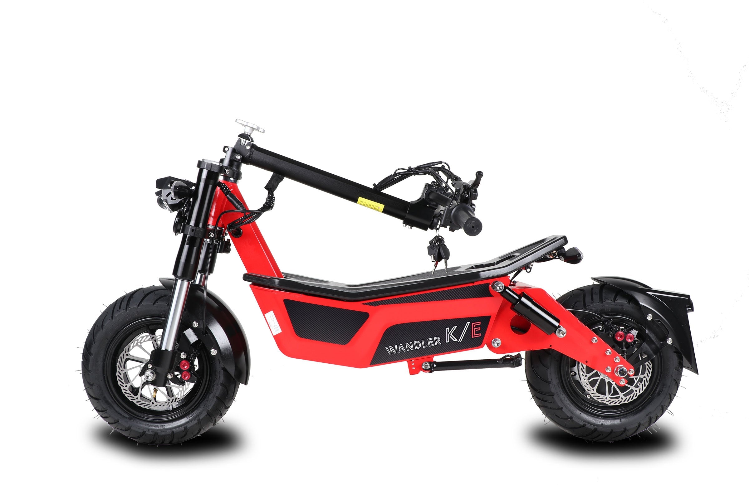 WANDLER K/E Leuchtrot – Elektroroller 45 km/h mit Sitz