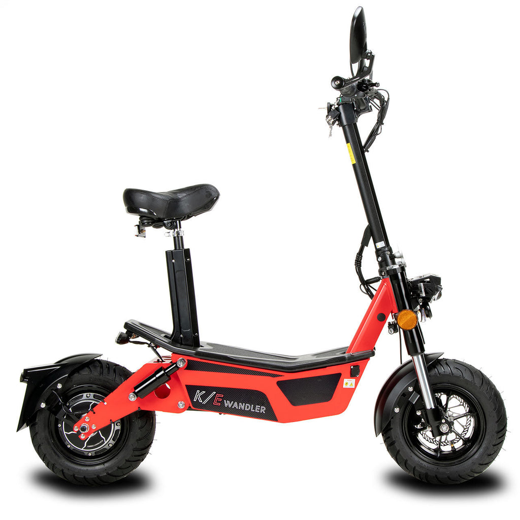 WANDLER K/E Leuchtrot – Elektroroller 45 km/h mit Sitz