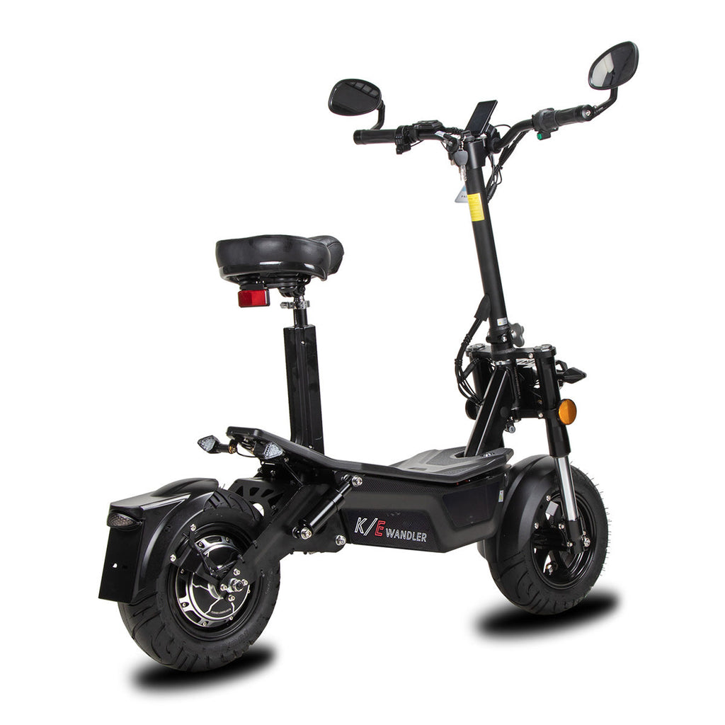 WANDLER K/E Schwarz – Elektroroller 45 km/h mit Sitz