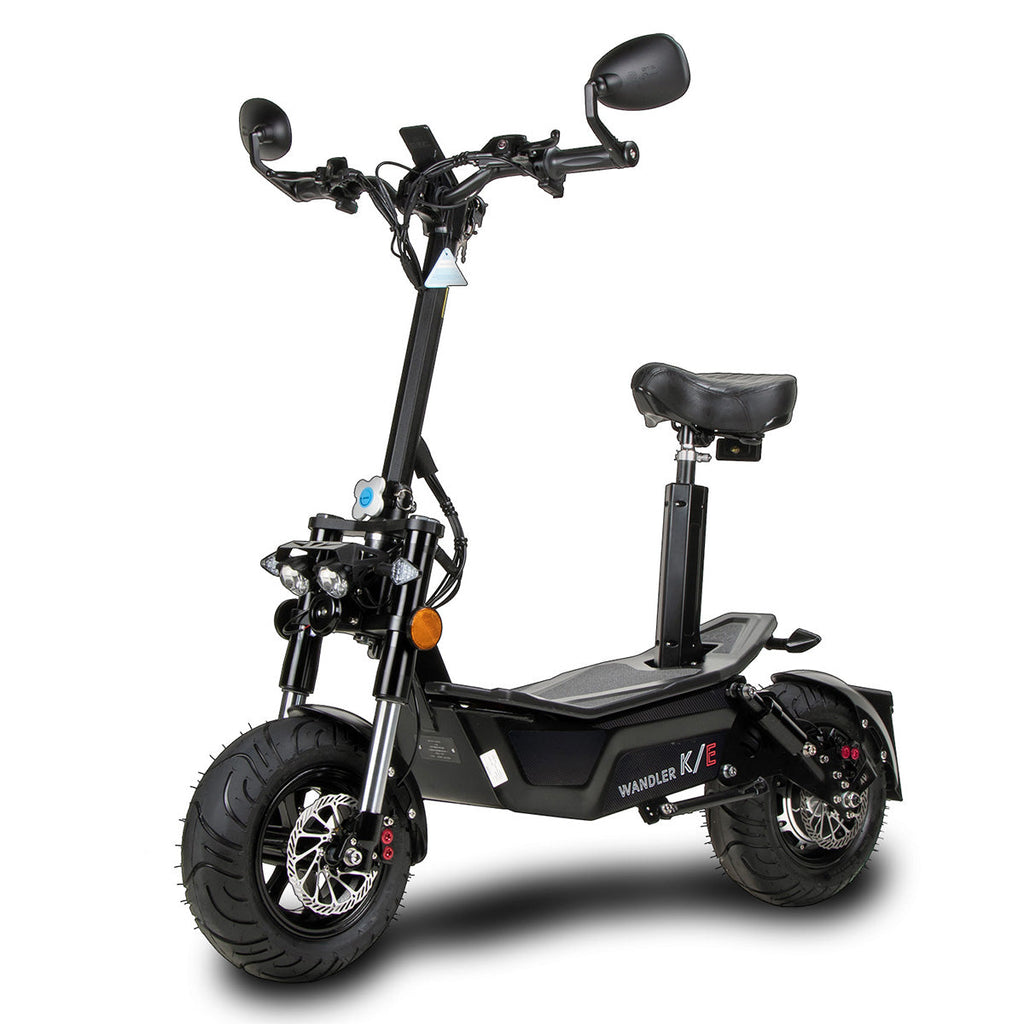 WANDLER K/E Schwarz – Elektroroller 45 km/h mit Sitz