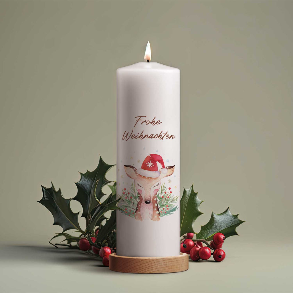 Weihnachtskerze "Reh"