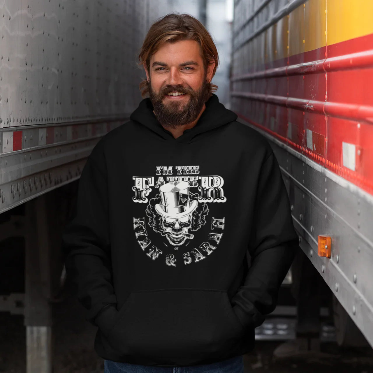 PAPA Hoodie SKULL personalisiert