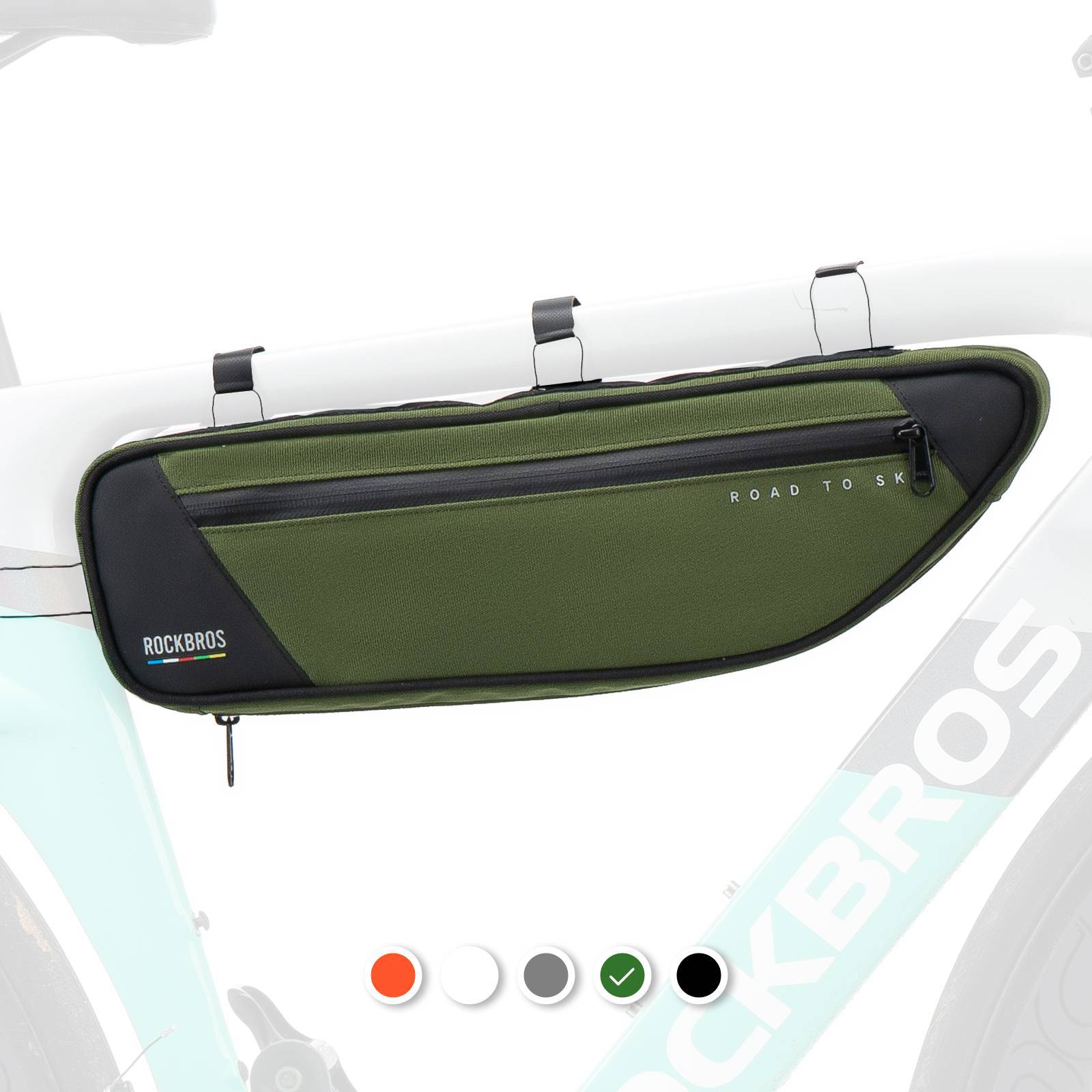 ROAD TO SKY Reflektierende Wasserdichte Fahrrad 2L Dreieckstasche