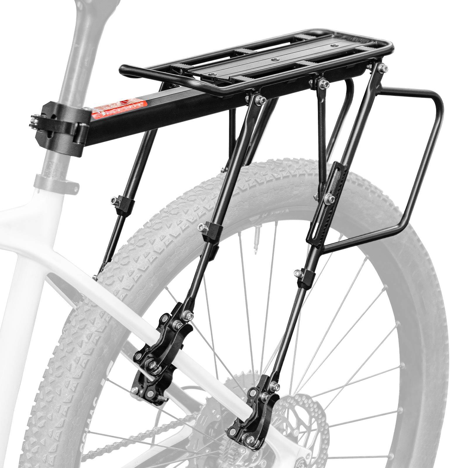 ROCKBROS Fahrrad Gepäckträger Verstellbar mit Schnellspanner Reflektor