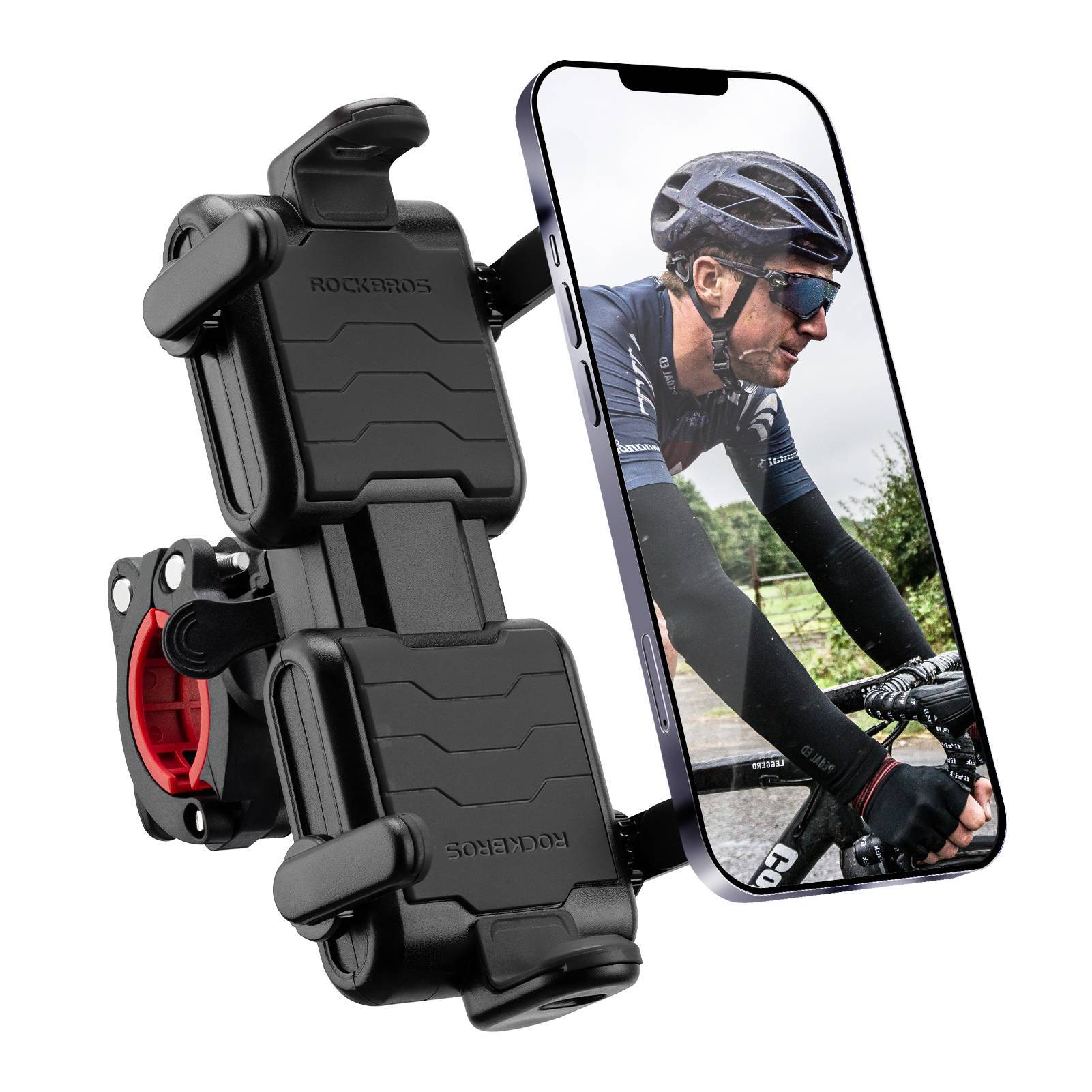 ROCKBROS Fahrrad Handyhalterung 360°Drehbar Motorrad Halterung