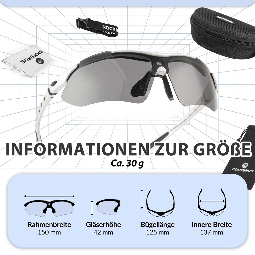Polarisierte Fahrrad-Sonnenbrille mit UV400-Schutz