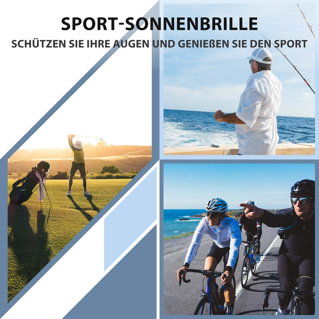 Adaptive Selbsttönende Sportsonnenbrille (UV400)