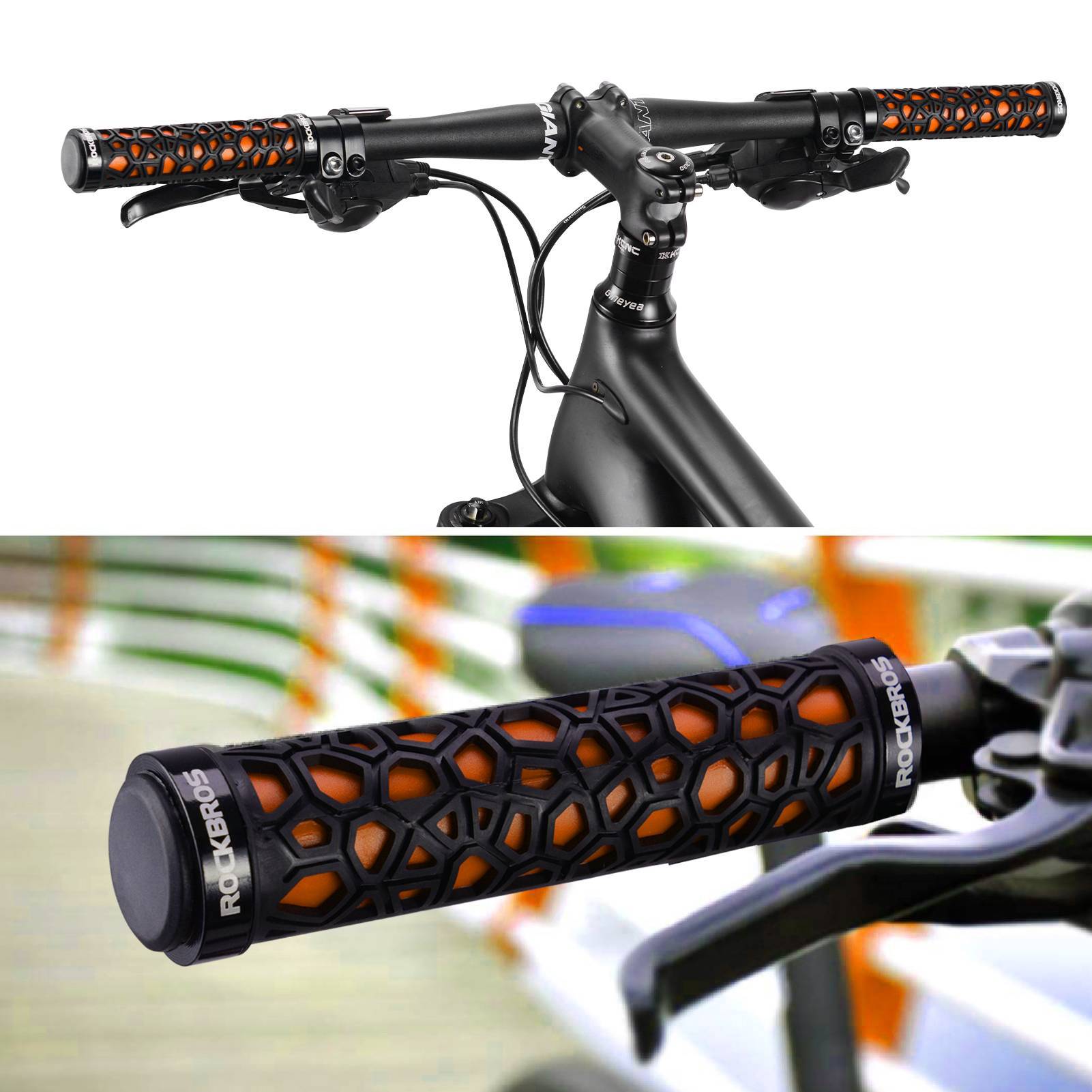 ROCKBROS Fahrradgriffe Lenkergriffe für Mountainbike/ Scooter/ E-Bike/ Cityrad/ Rennrad