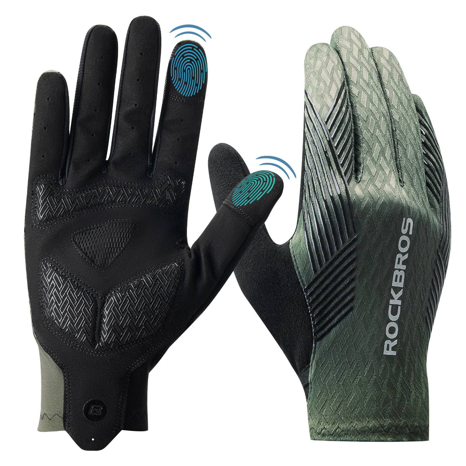 ROCKBROS Fahrradhandschuhe Damen/Herren Touchscreen Anti-Rutsch Dünne