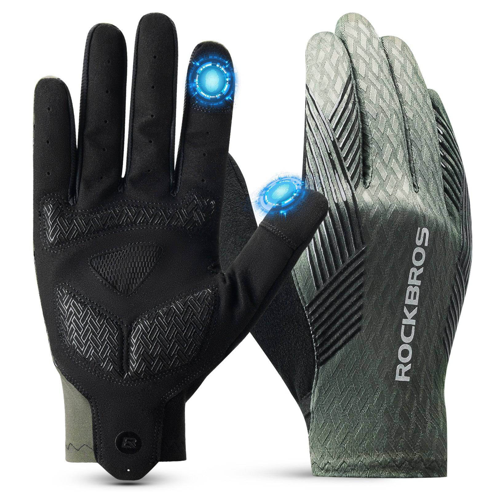 ROCKBROS Fahrradhandschuhe Damen/Herren Touchscreen Anti-Rutsch Dünne