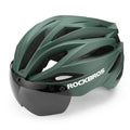 ROCKBROS Fahrradhelm Magnetischer Abnehmbarer MTB Helm mit Visier