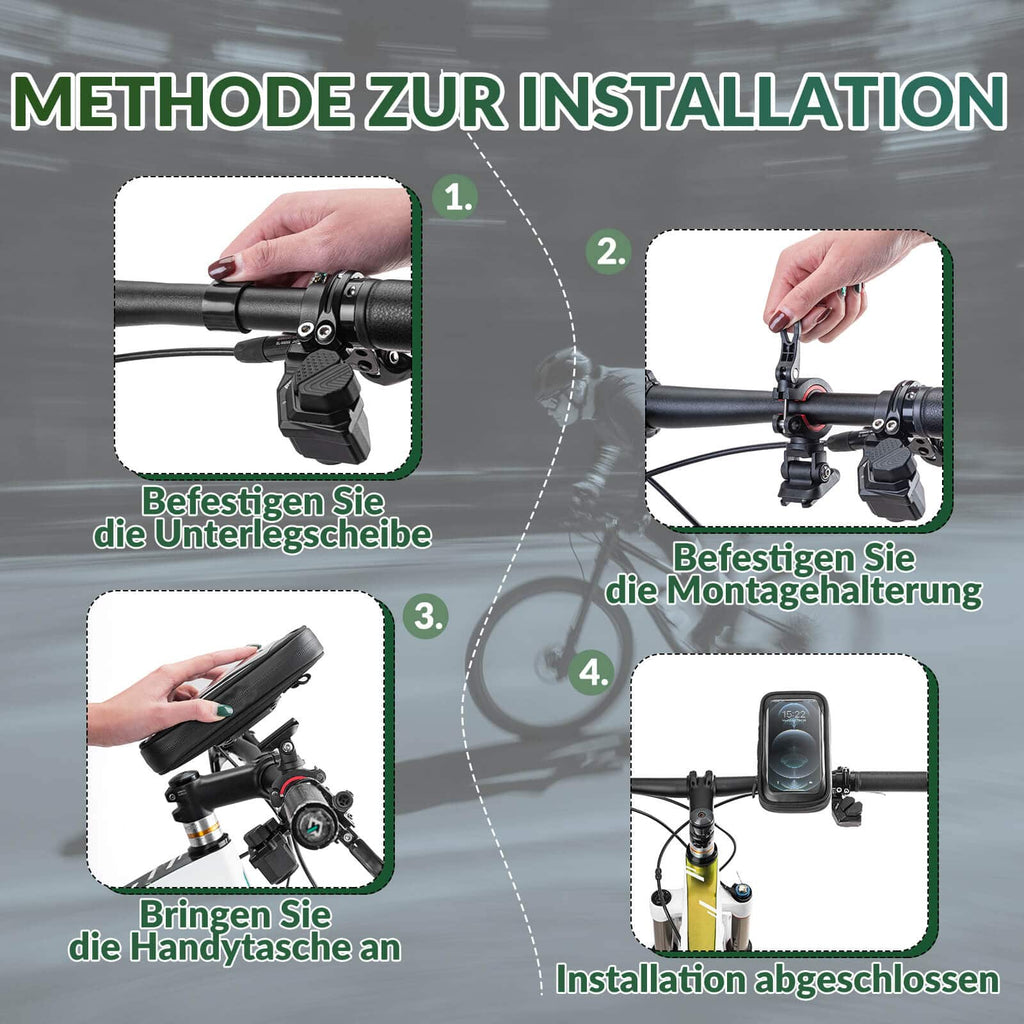 ROCKBROS Fahrradtasche Wasserdicht Handytasche Drehbar für Handy 4.7-6 Zoll