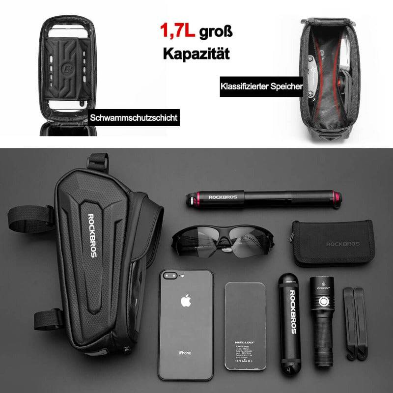 ROCKBROS Fahrradtasche Wasserabweisend Handytasche mit TPU Touchscreen