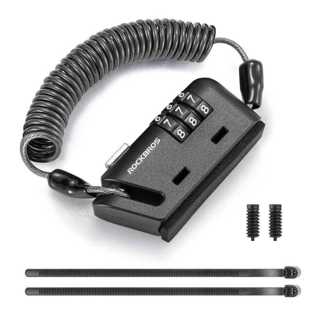ROCKBROS Helm schloss 150 cm Zahlenschloss 3-stellig Zahlencode