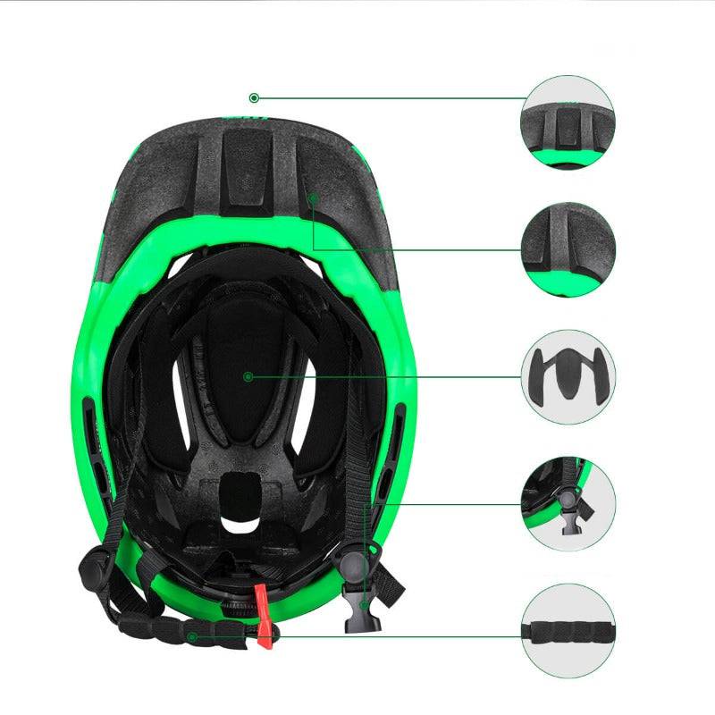 ROCKBROS Kinderhelm Integralhelm mit Abnehmbare Kinnschutz für Jungen/Mädchen