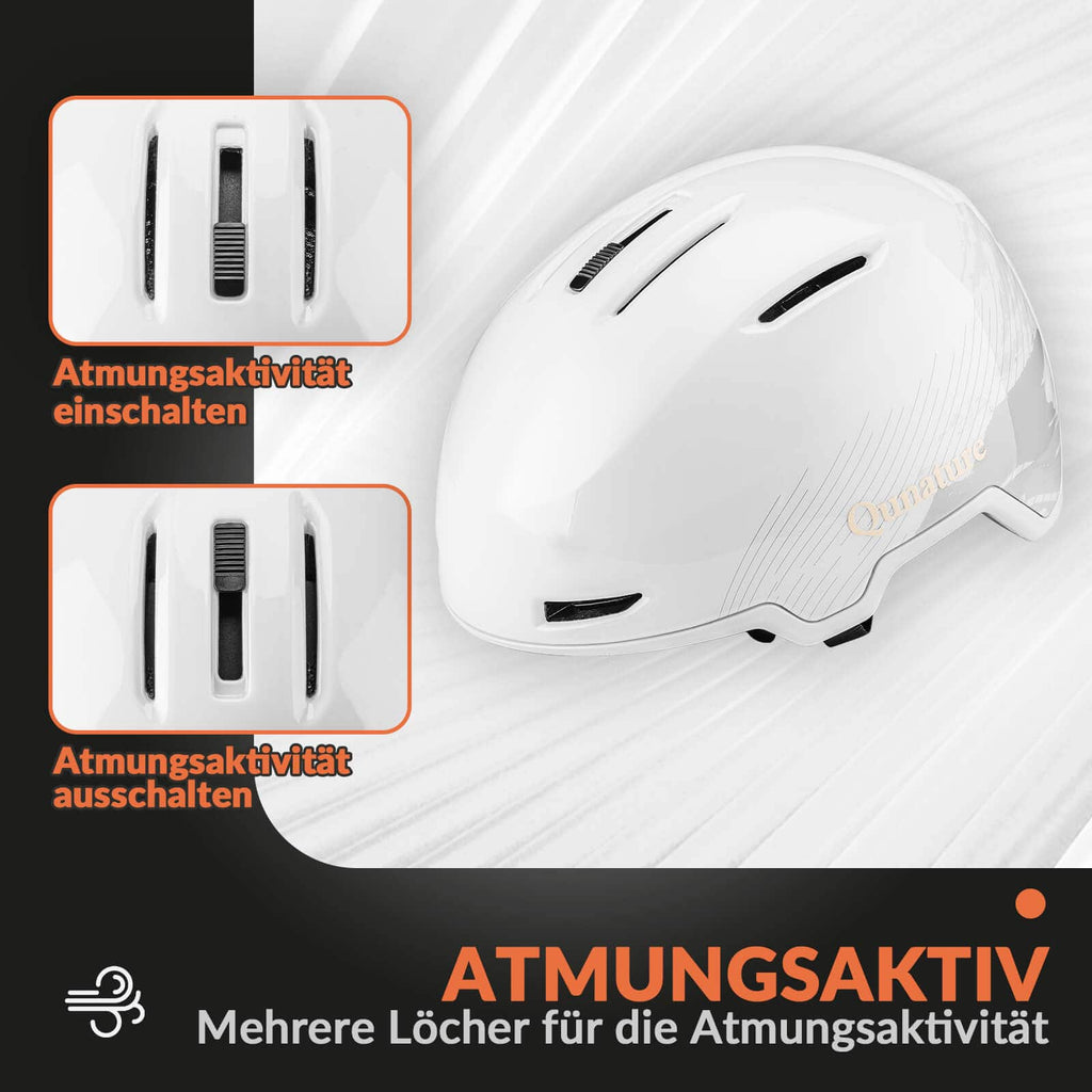 ROCKBROS-Qunature Skihelm mit Ohrenschützern Schneehelm Winter für Skifahren