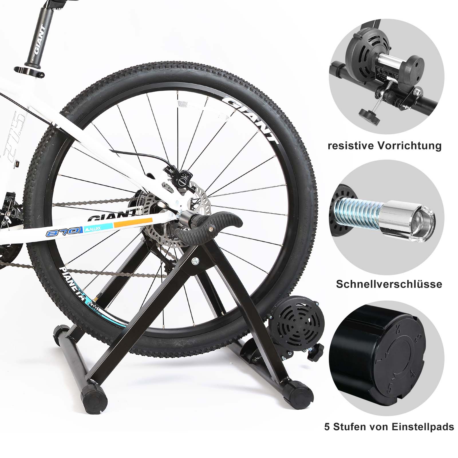 ROCKBROS Rollentrainer Magnetisches Indoor-Bike-Trainingsgerät Faltbar