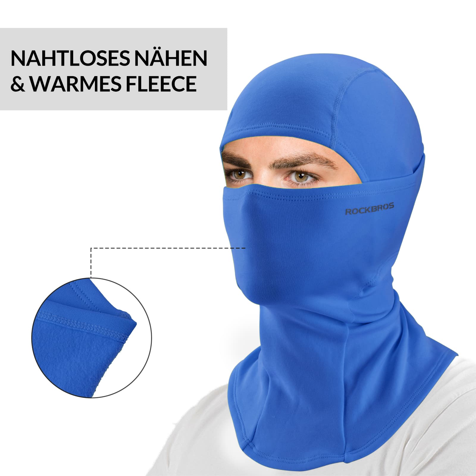 ROCKBROS Sturmhaube 2er Set Herbst Winter Balaclava für Outdoorsports Unisex