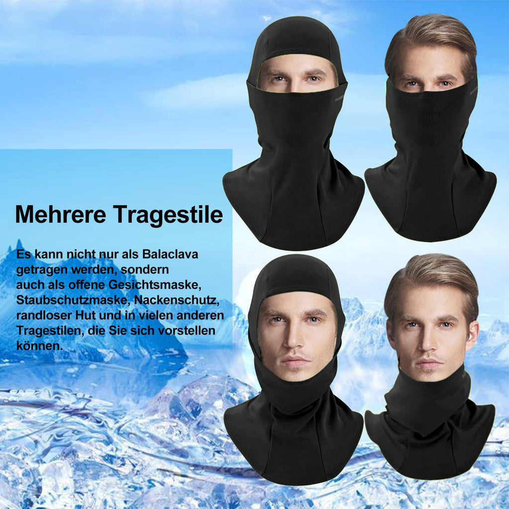ROCKBROS Sturmhaube 2er Set Herbst Winter Balaclava für Outdoorsports Unisex