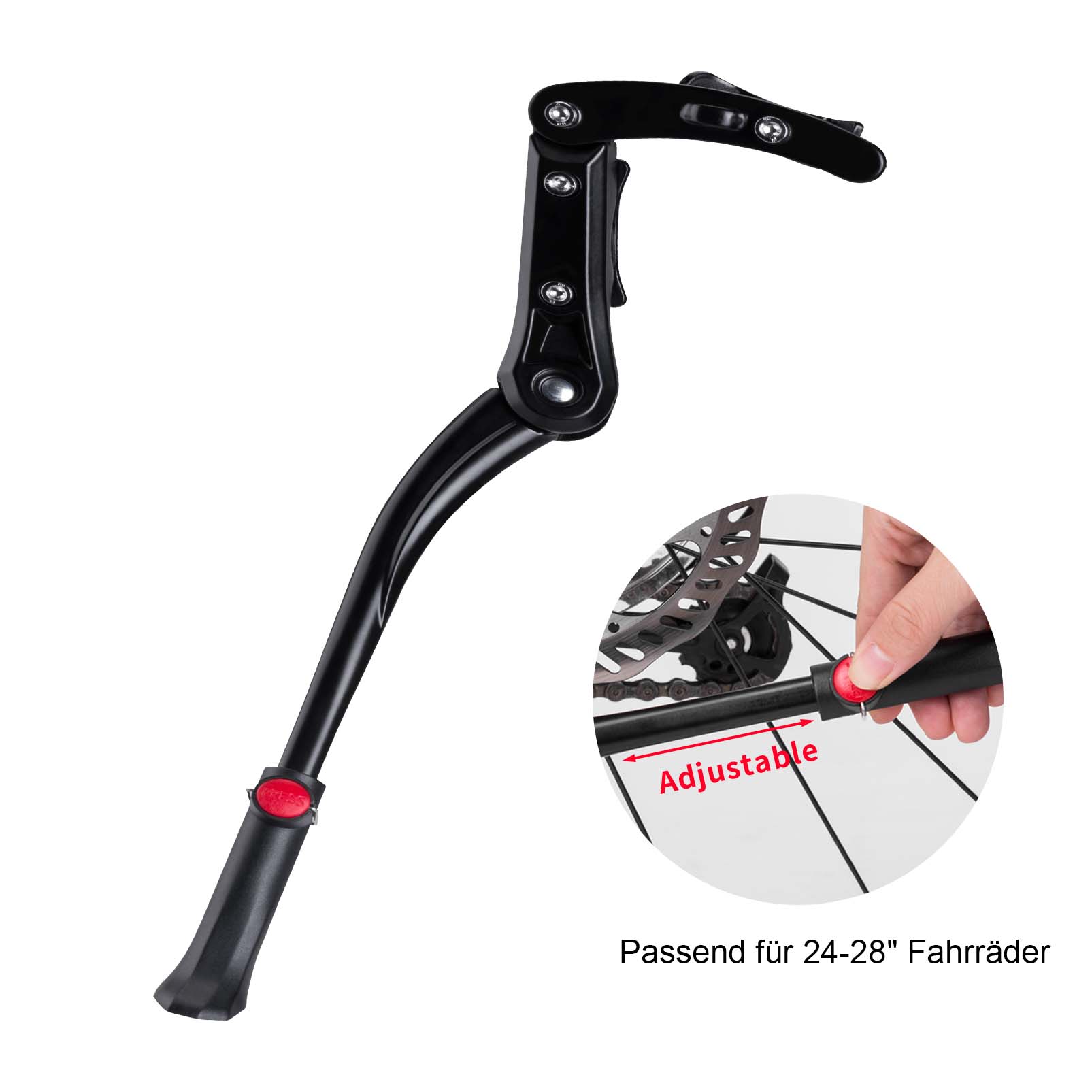 ROCKBROS Verstellbar Fahrradständer Seitenständer für 24-29 Zoll MTB