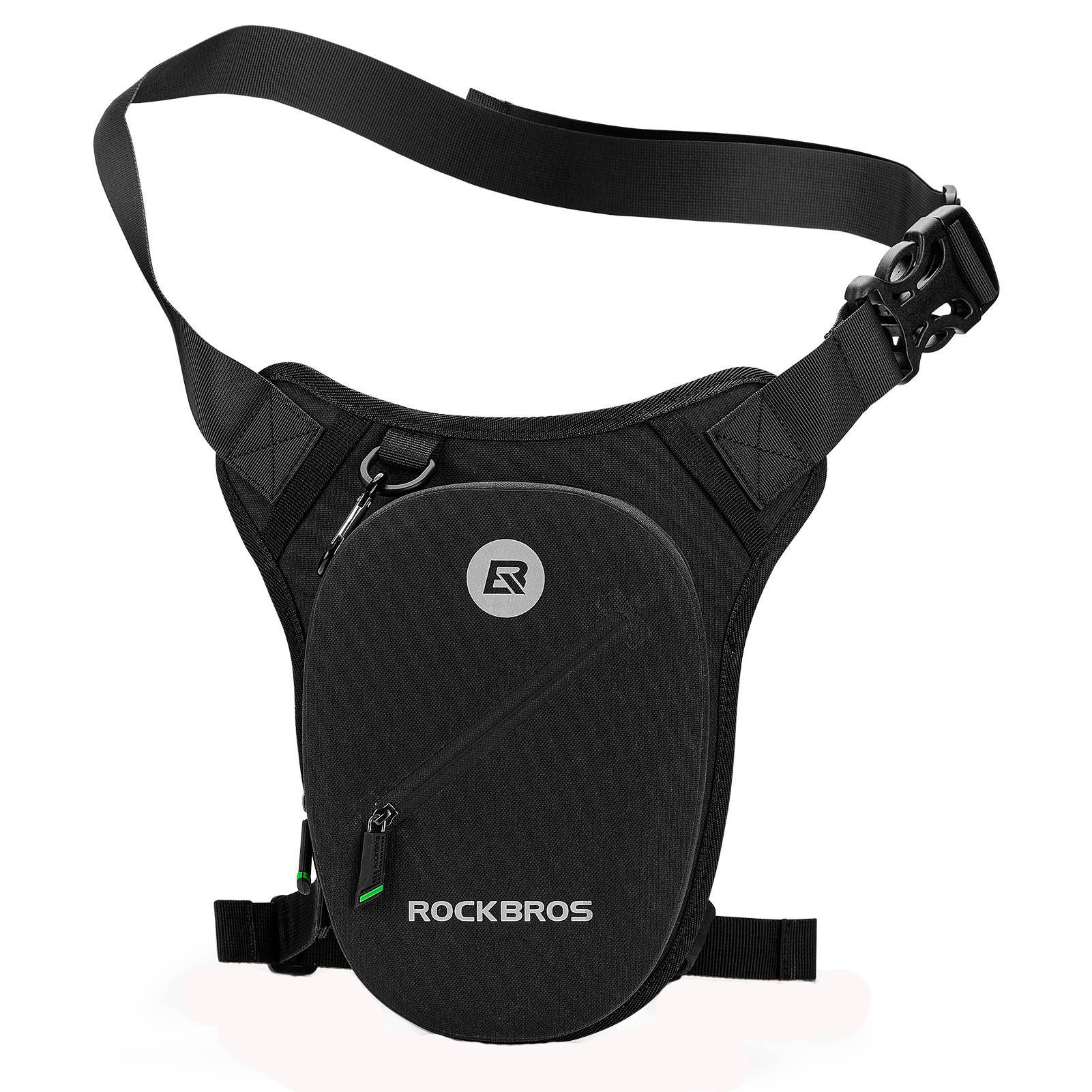 ROCKBROS Wasserdichte Beintasche für Motorrad Damen/Herren Schwarz