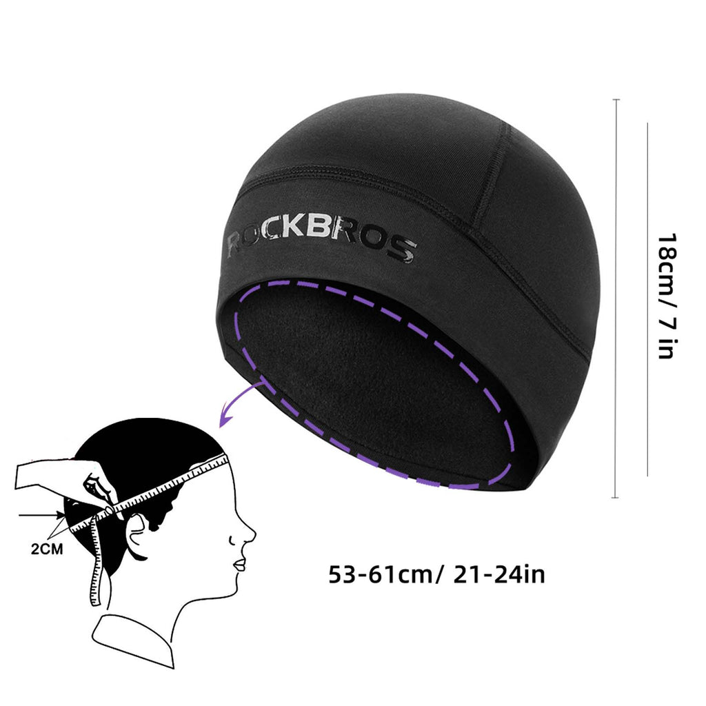 ROCKBROS Winter Fahrrad Mütze Helm Unterziehmütz Unisex