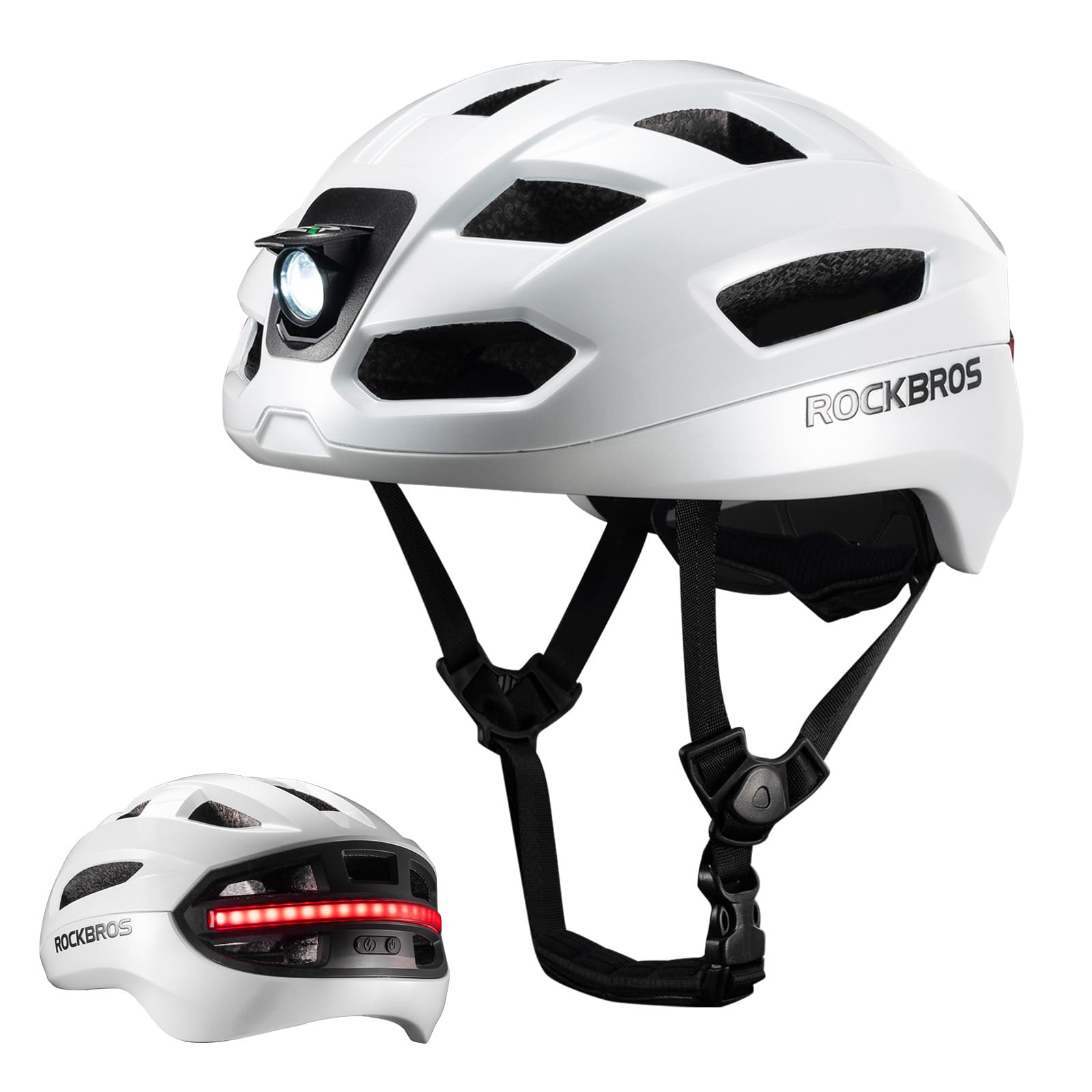 Fernsteuerbarer Smart Fahrradhelm mit Licht