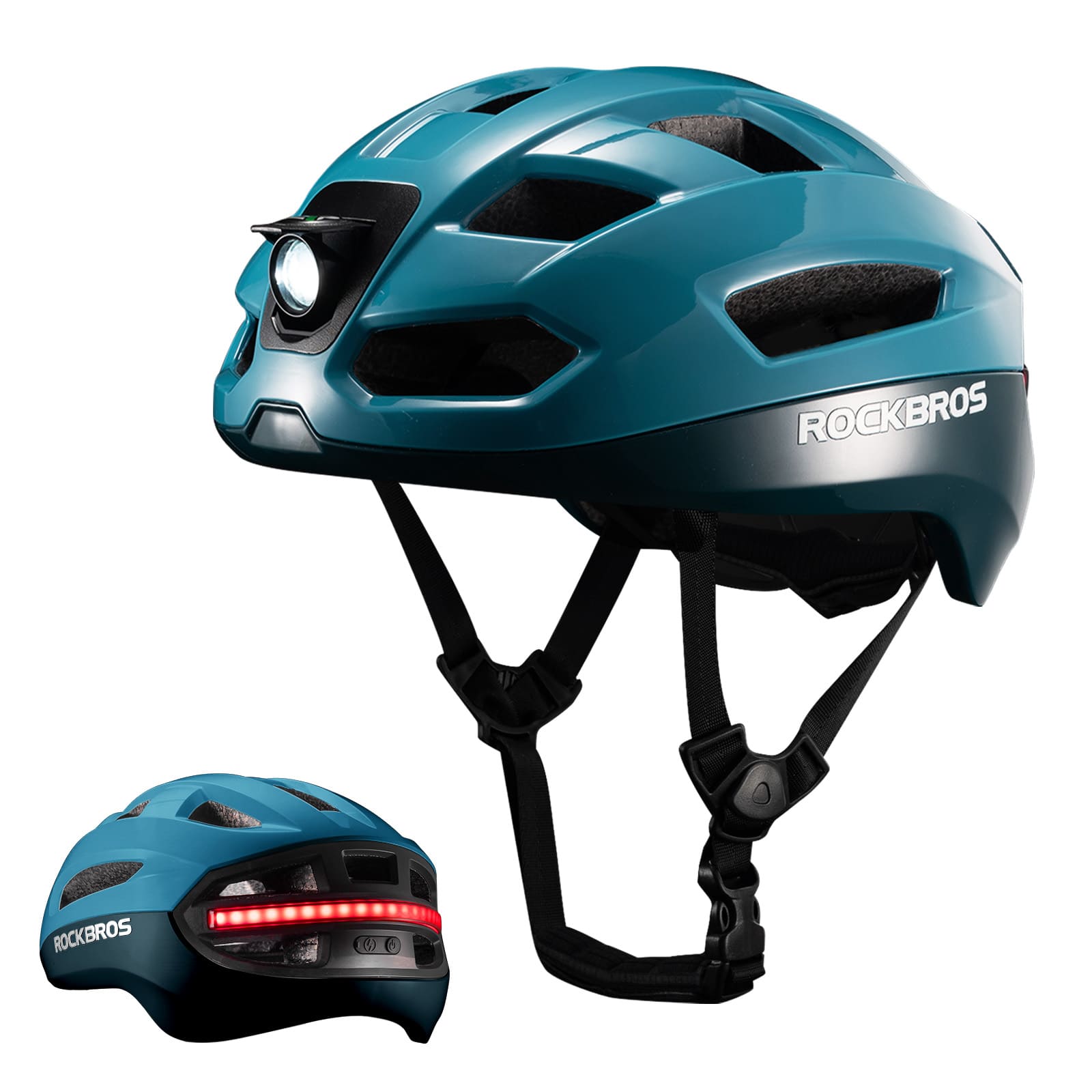 Fernsteuerbarer Smart Fahrradhelm mit Licht