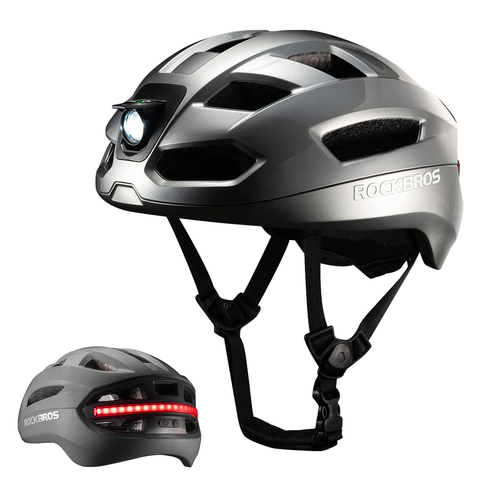 Fernsteuerbarer Smart Fahrradhelm mit Licht
