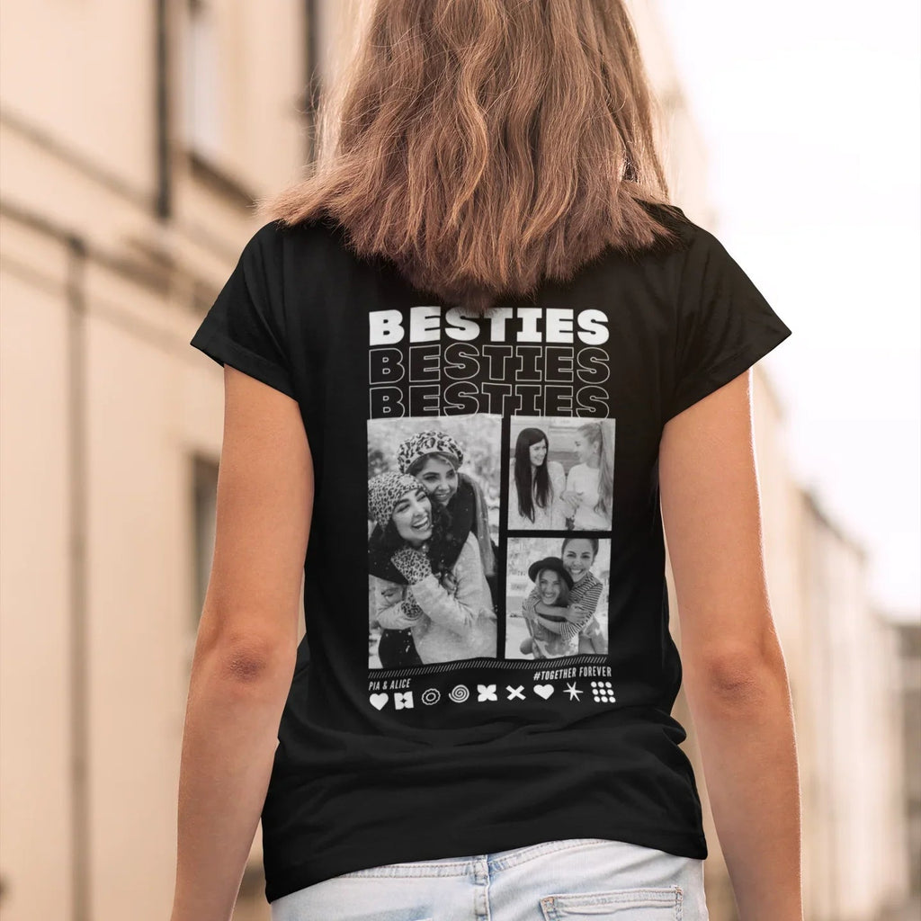 BESTIES T-Shirt mit Euren Fotos personalisiert