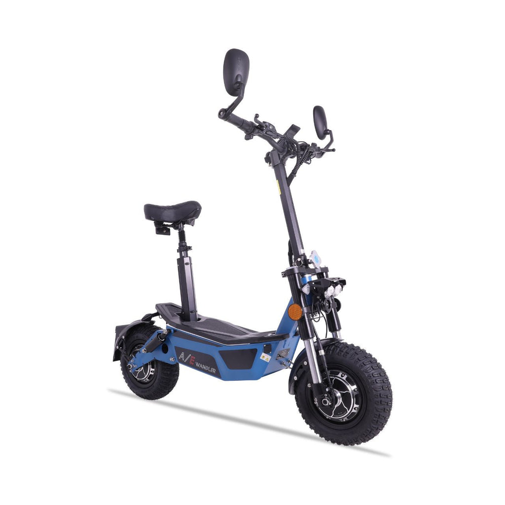 WANDLER A/E Blau – Allrad Elektroroller 45 km/h mit Straßenzulassung