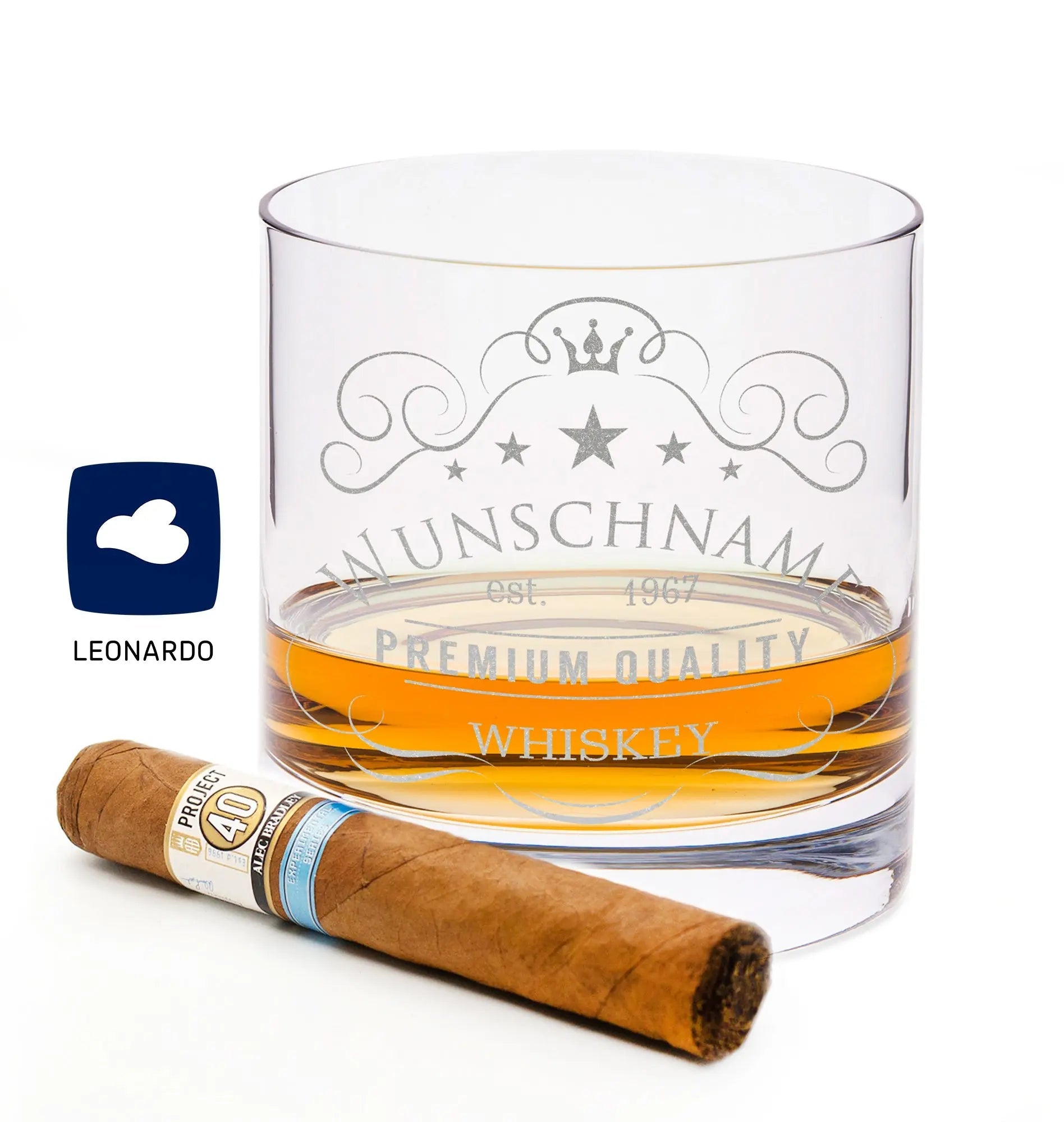 Leonardo Whiskyglas Premium Quality mit Gravur